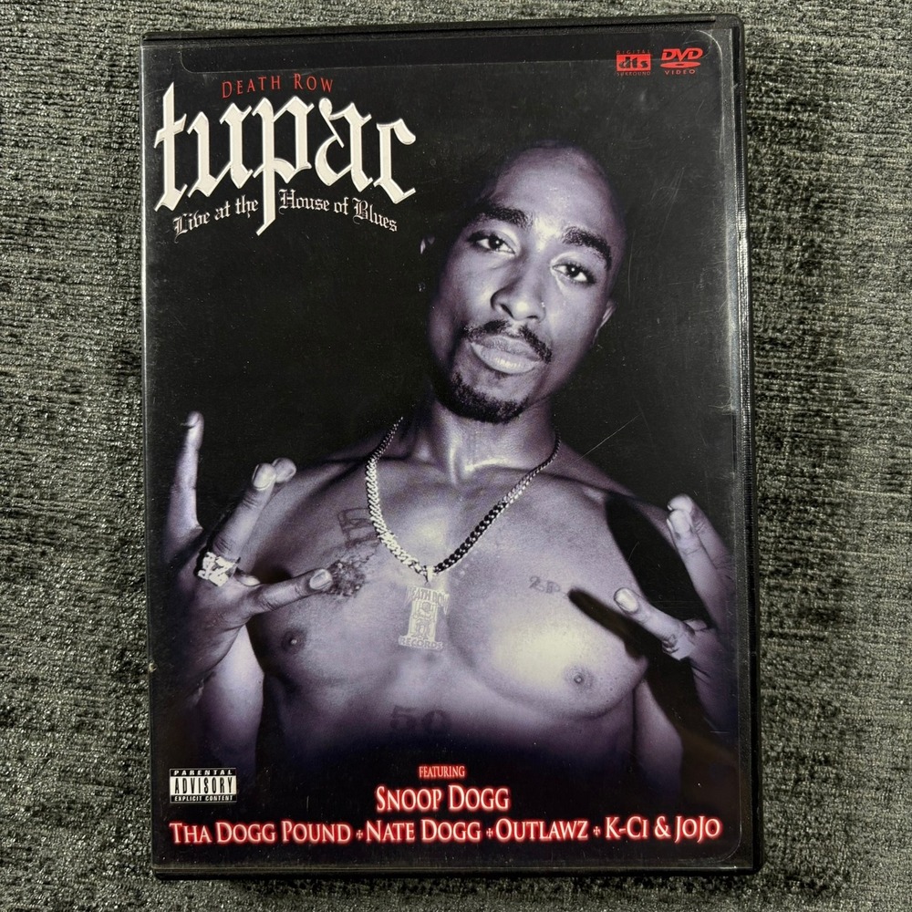 Tupac Live at the House of Blues Music DVD 1996 Death Row Snoop Dogg 2Pac